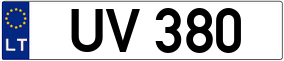 Trailer License Plate